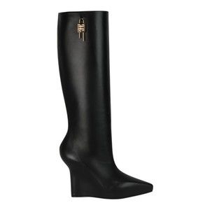 Givenchy G-Lock Knee-High Wedge Boots - NWT